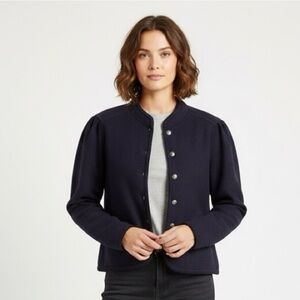 Vintage Geiger Navy Blue Wool Light Jacket / Shacket - M, made in Austria 🇦🇹